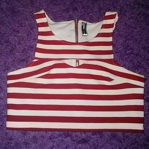 Striped crop top